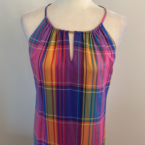 Ann Taylor size 12 colorful maxi dress lined - Picture 2 of 10